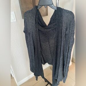 Hollister Black Hoodie Sweater Cardigan